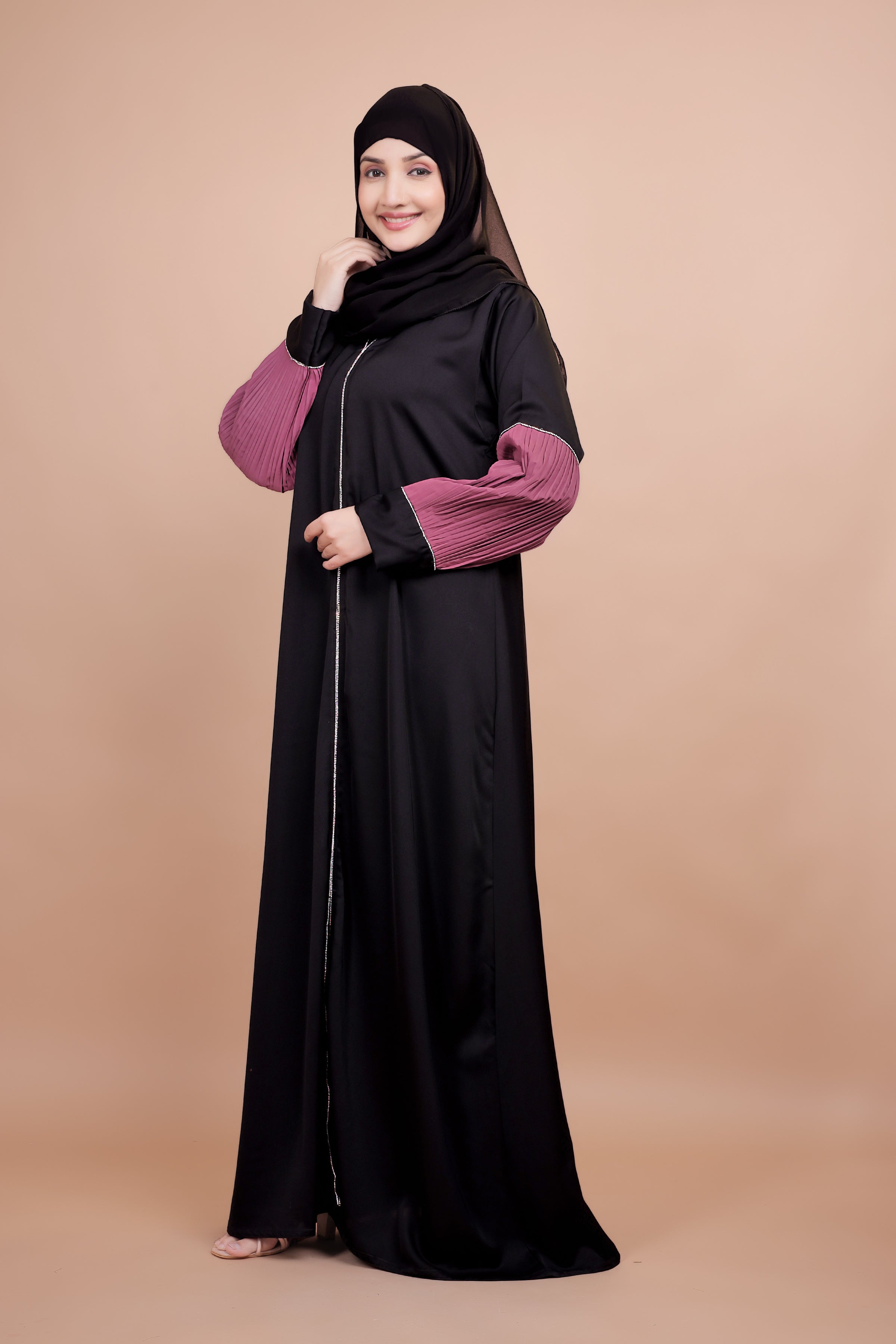 Urban Chic Contrast Sleeve Abaya
