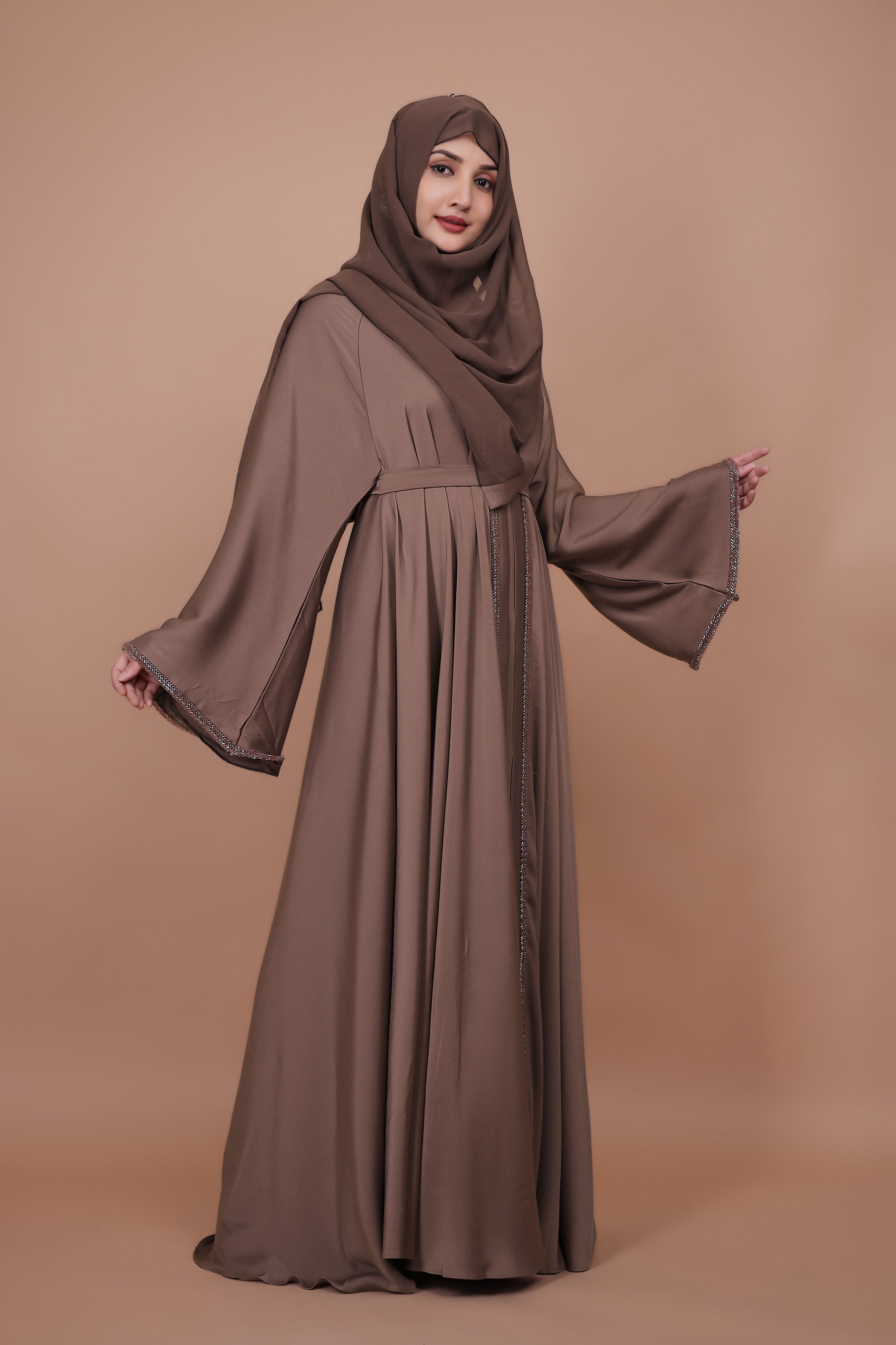 Mocha Drape – Serenity Flow Abaya