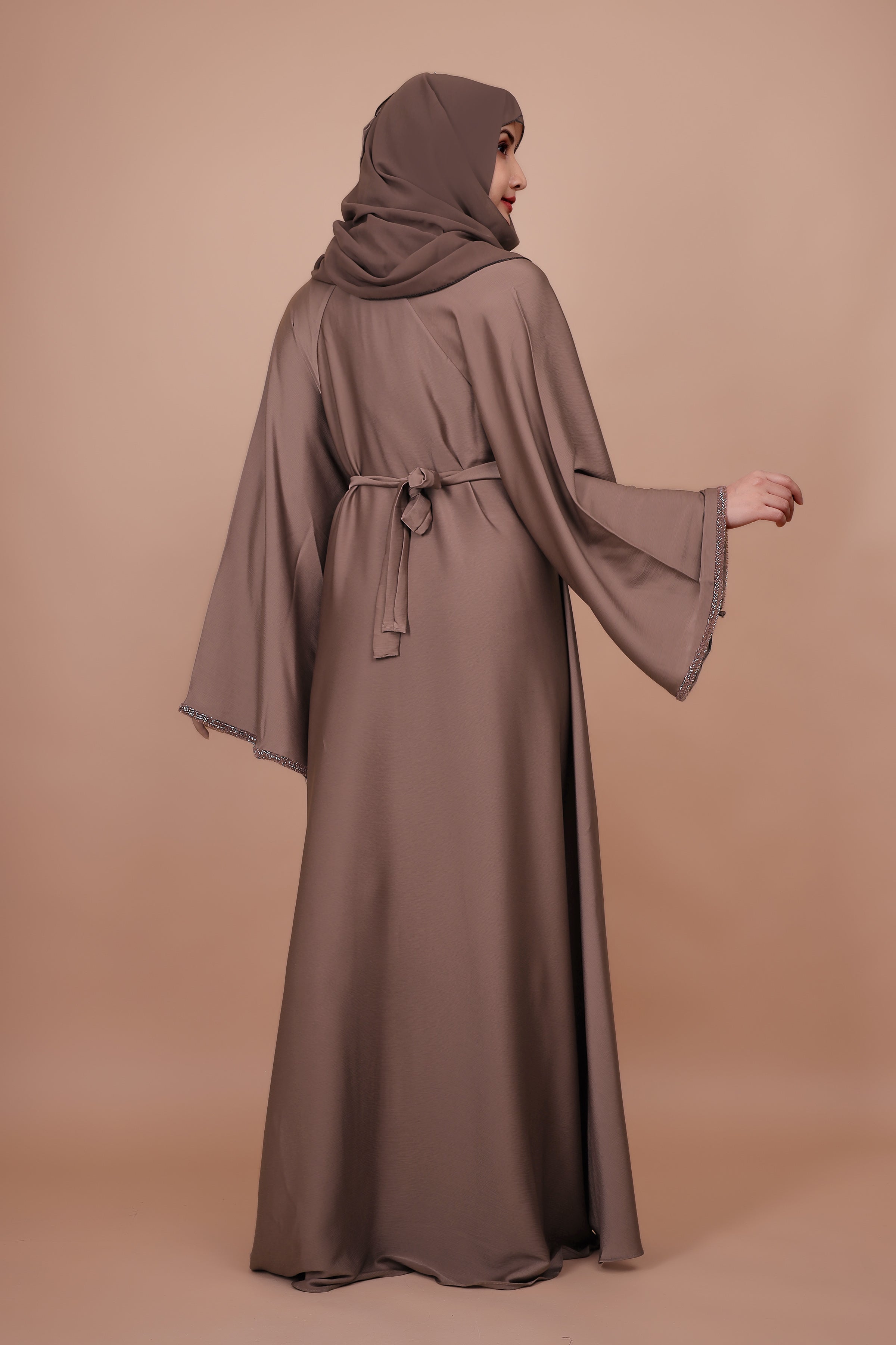 Mocha Drape – Serenity Flow Abaya