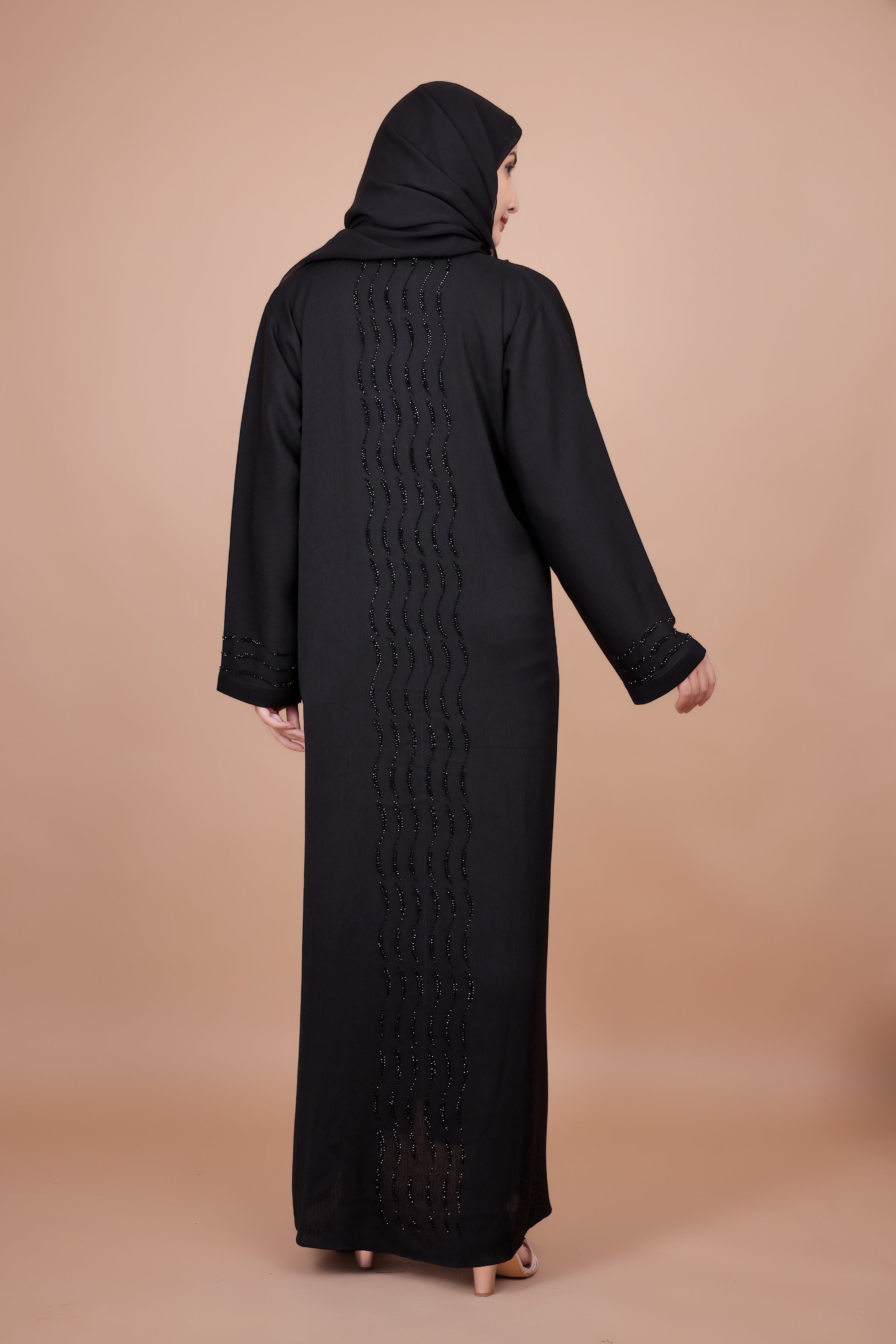 Luxe Ripple Bead Abaya
