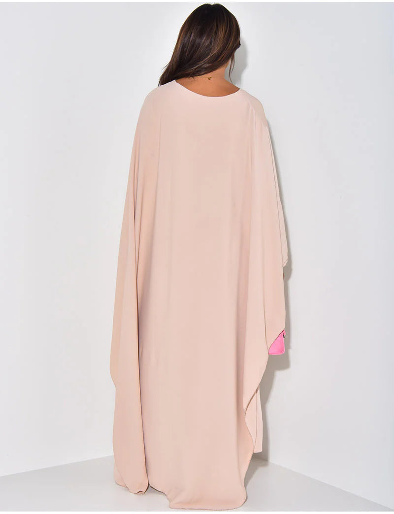 Classic Butterfly Abaya - Beige
