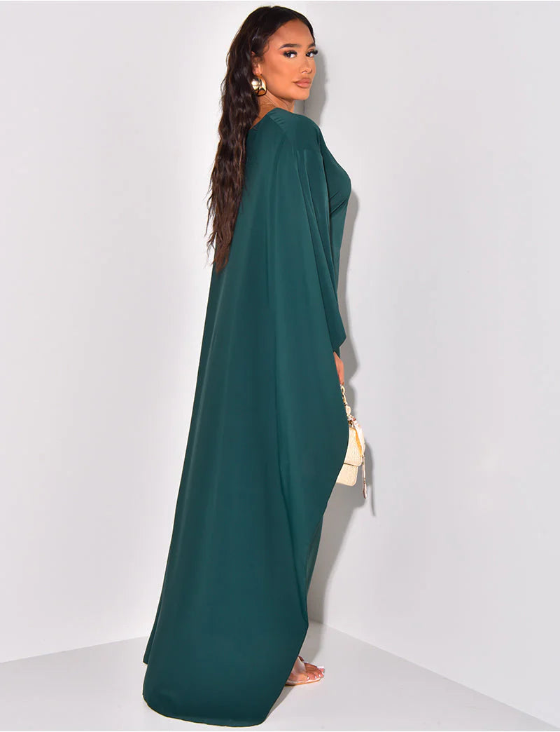 Classic Butterfly Abaya - Green