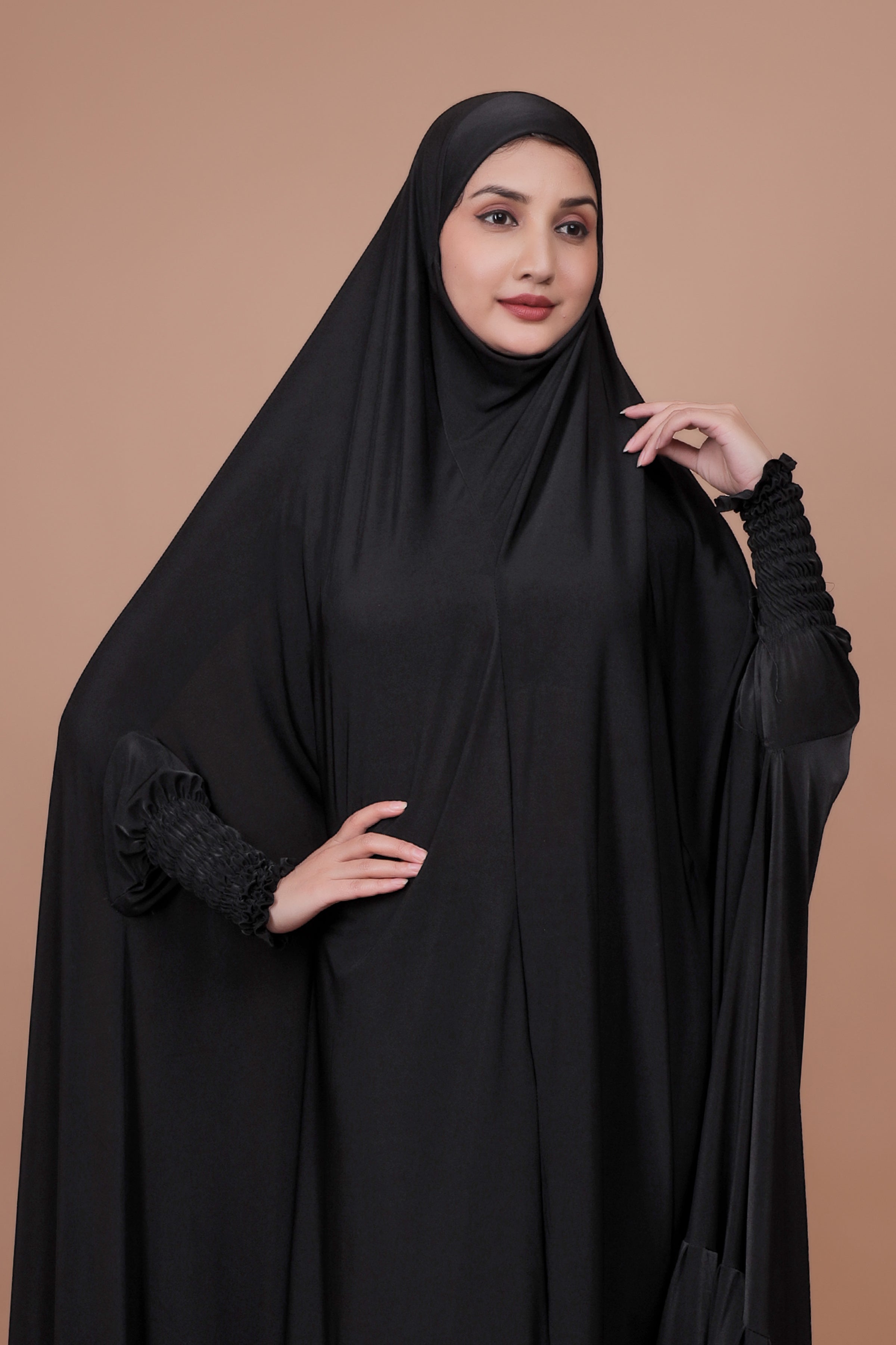Khimar Or Prayer Makhana - Black