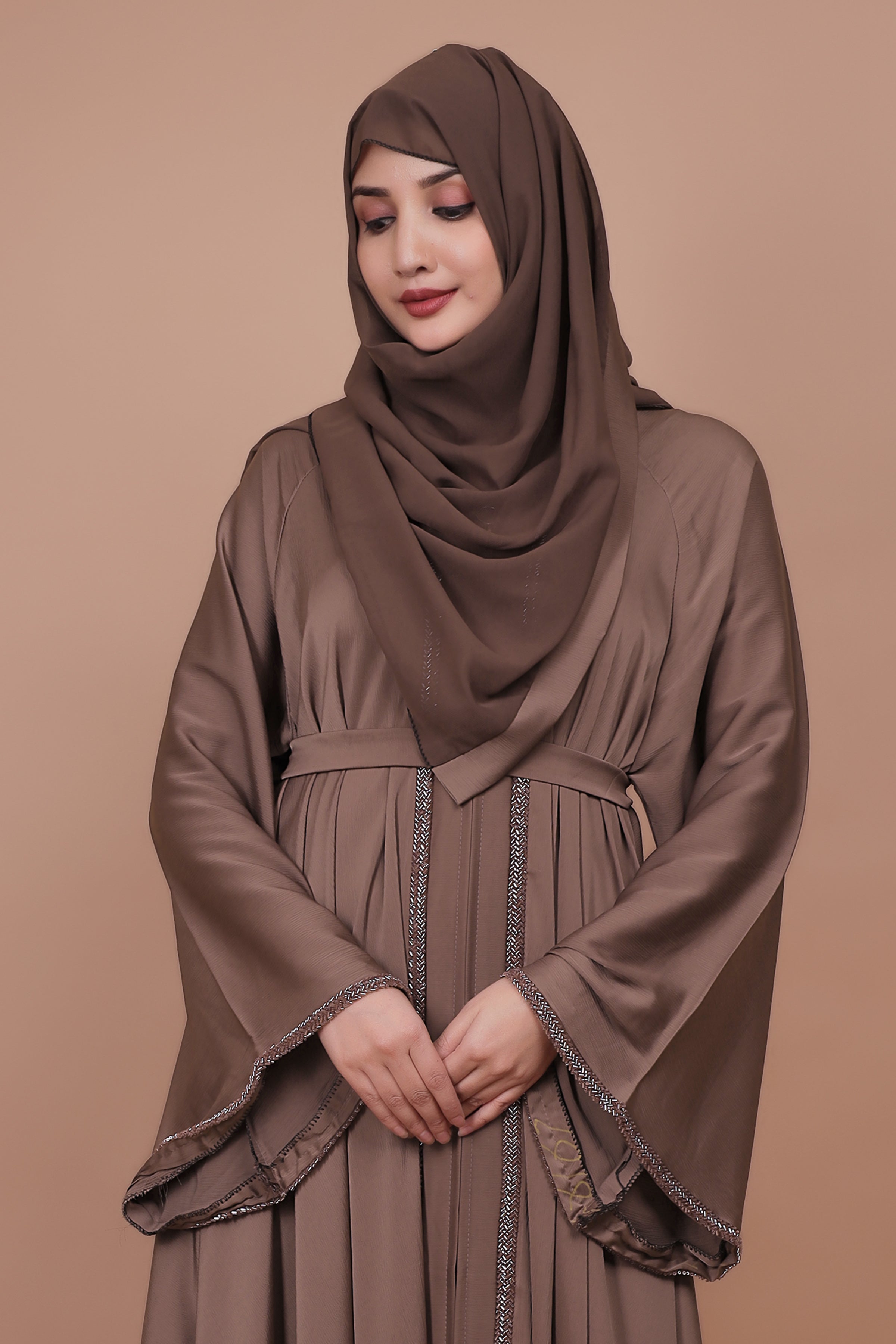 Mocha Drape – Serenity Flow Abaya