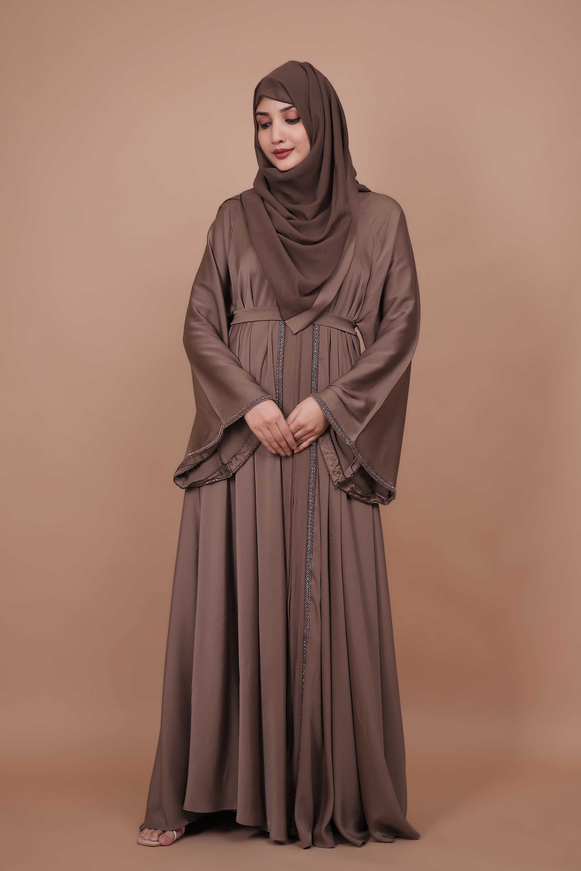 Mocha Drape – Serenity Flow Abaya