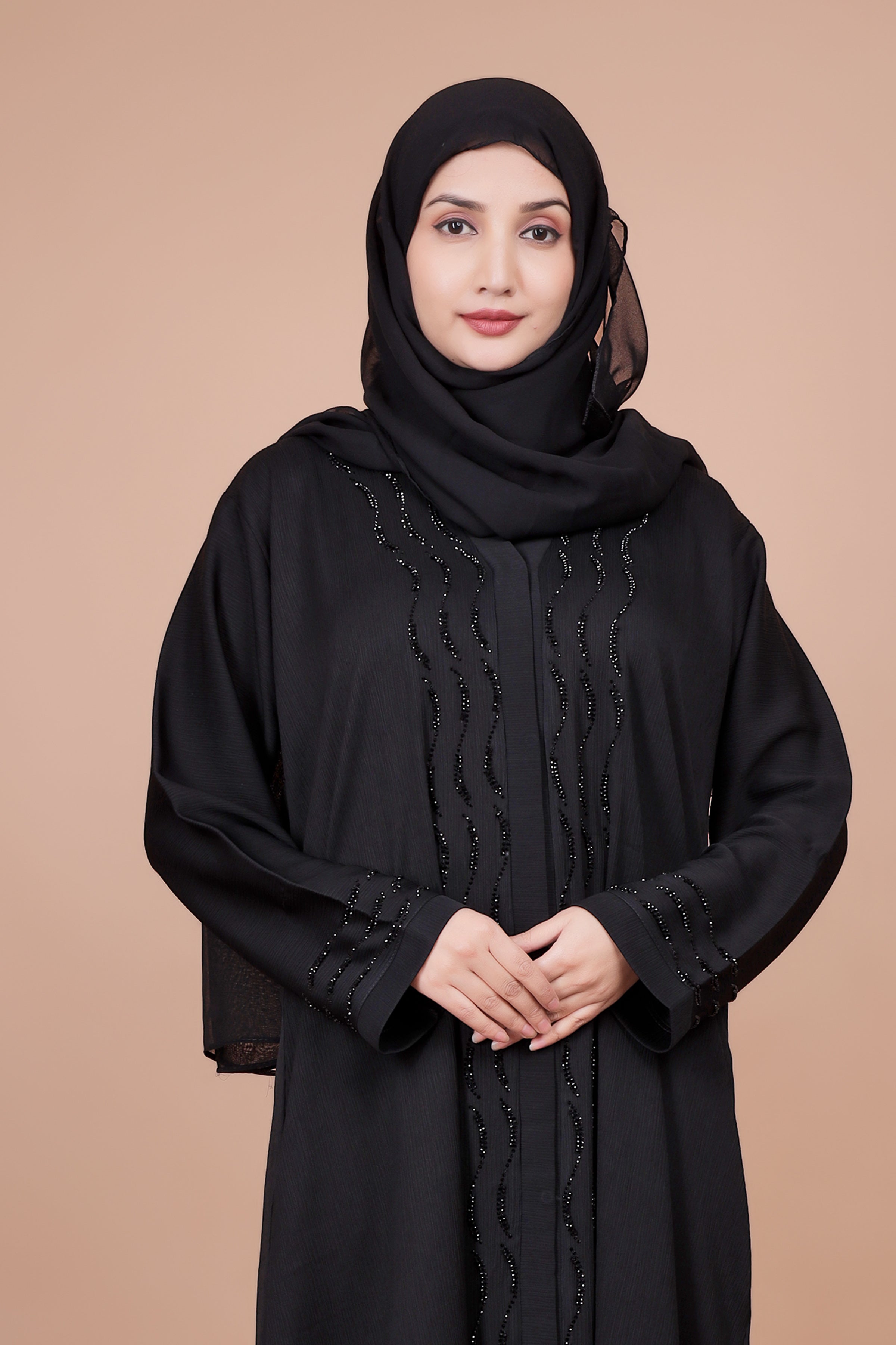 Luxe Ripple Bead Abaya