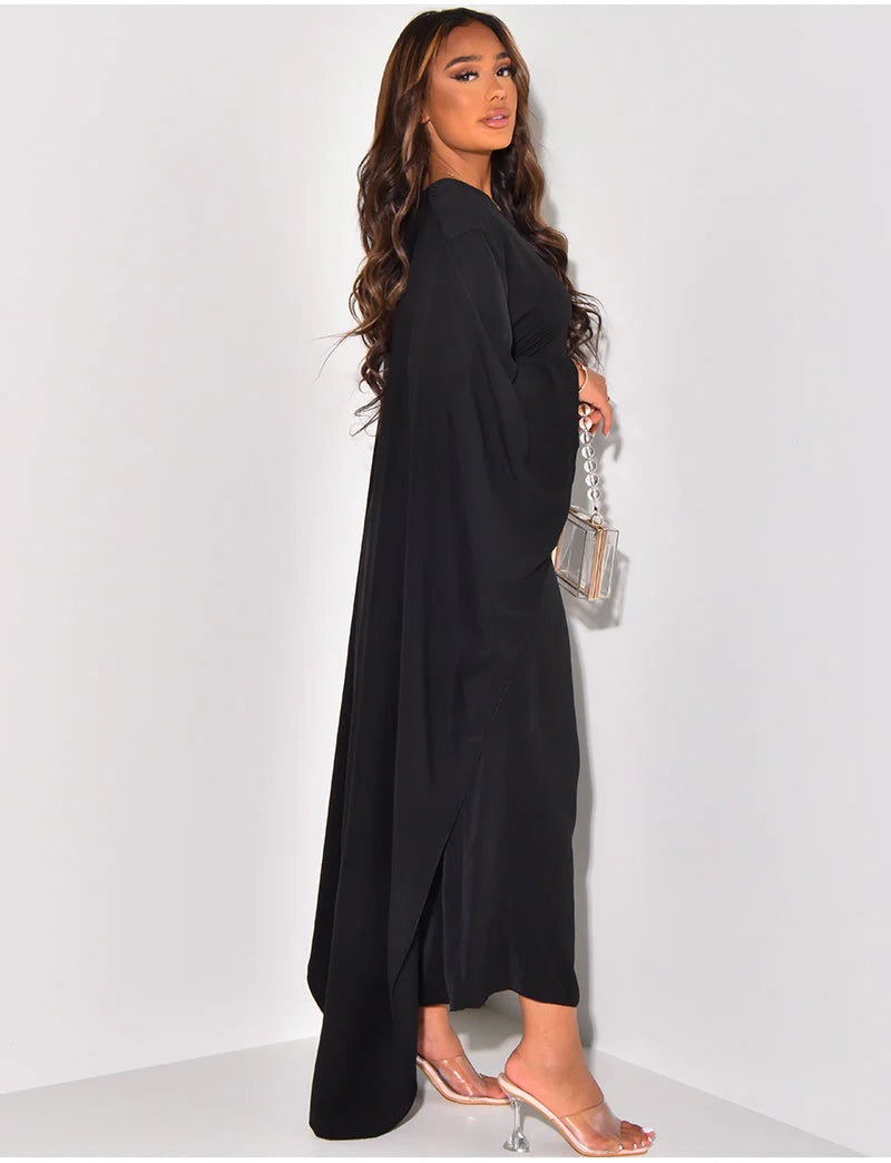 Classic Butterfly Abaya - Black